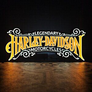 Heritage Harley Davidson - LED Lightbox Sign with detachable stand